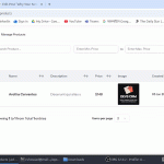 A high-performance product management web application showing the data import and export interface for easy inventory migration.